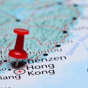 Hong,Kong,Pinned,On,A,Map,Of,Asia Hong,Kong,Pinned,On,A,Map,Of,Asia